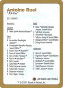 Antoine Ruel Decklist [World Championship Decks 2001] - Rocket TCG