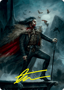 Dracula, Blood Immortal Art Card (Gold-Stamped Signature) [Innistrad: Crimson Vow Art Series] - Rocket TCG