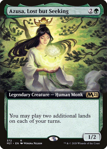 Azusa, Lost but Seeking (Extended Art) [Core Set 2021] - Rocket TCG
