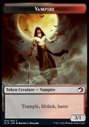 Clue // Vampire Double-sided Token [Innistrad: Midnight Hunt Tokens] - Rocket TCG