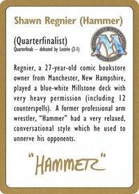 1996 Shawn "Hammer" Regnier Biography Card [World Championship Decks] - Rocket TCG