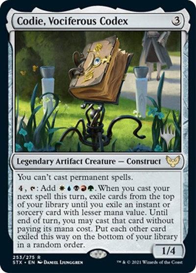 Codie, Vociferous Codex (Promo Pack) [Strixhaven: School of Mages Promos] - Rocket TCG