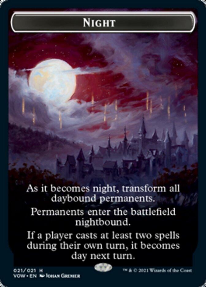 Day // Night Double-sided Token [Innistrad: Crimson Vow Tokens] - Rocket TCG