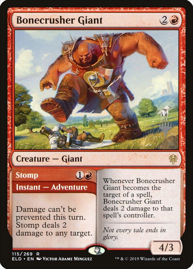 Bonecrusher Giant // Stomp (Promo Pack) [Throne of Eldraine Promos] - Rocket TCG