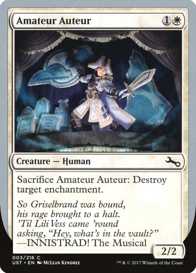 Amateur Auteur (INNISTRAD! The Musical) [Unstable] - Rocket TCG