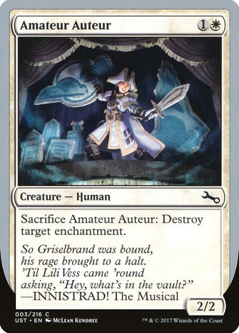 Amateur Auteur (INNISTRAD! The Musical) [Unstable] - Rocket TCG