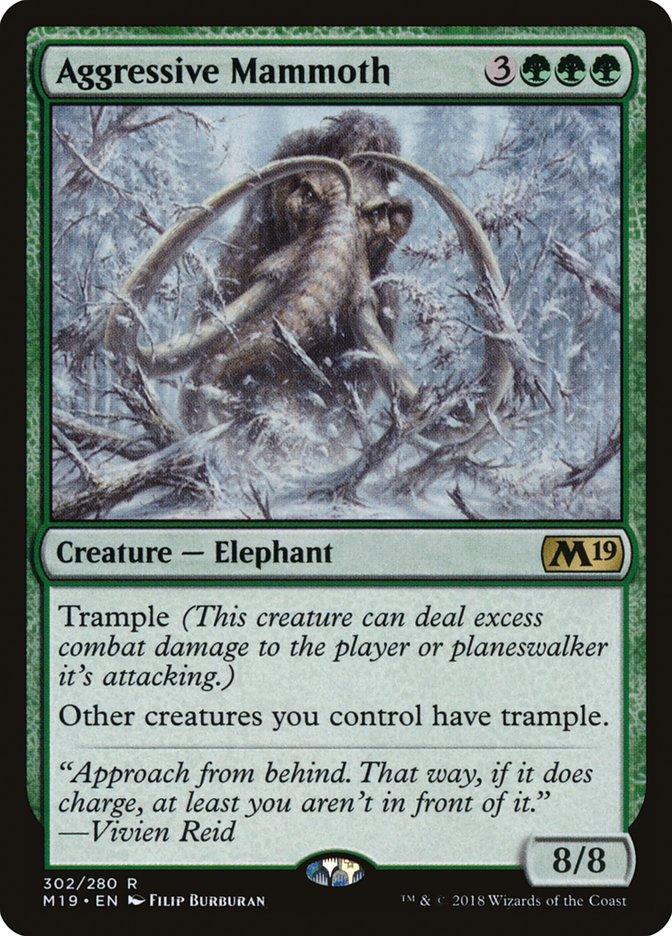Aggressive Mammoth [Core Set 2019] - Rocket TCG