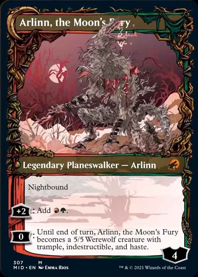 Arlinn, the Pack's Hope // Arlinn, the Moon's Fury (Showcase Equinox) [Innistrad: Midnight Hunt] - Rocket TCG