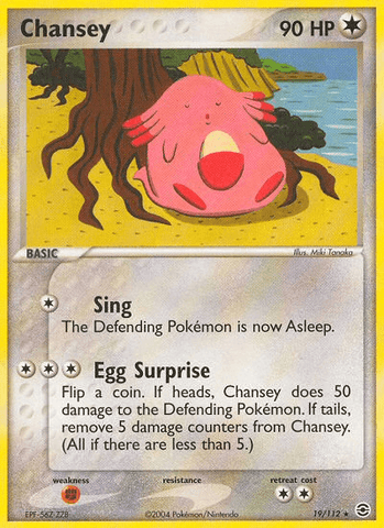 Chansey (19/112) [EX: FireRed & LeafGreen] - Rocket TCG