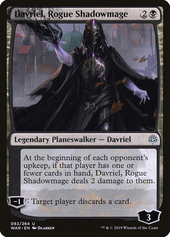 Davriel, Rogue Shadowmage [War of the Spark] - Rocket TCG
