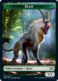 Beast // Soldier Double-sided Token [Double Masters Tokens] - Rocket TCG