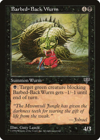 Barbed-Back Wurm [Mirage] - Rocket TCG