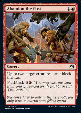 Abandon the Post [Innistrad: Midnight Hunt] - Rocket TCG