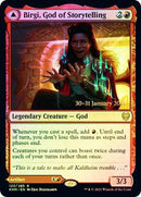 Birgi, God of Storytelling // Harnfel, Horn of Bounty [Kaldheim Prerelease Promos] - Rocket TCG