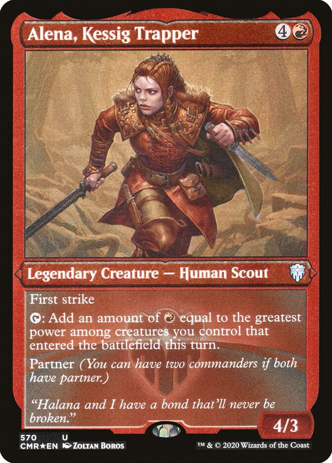 Alena, Kessig Trapper (Foil Etched) [Commander Legends] - Rocket TCG