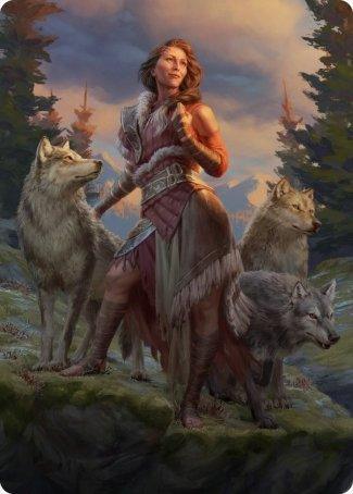 Arlinn, the Pack's Hope 1 Art Card [Innistrad: Midnight Hunt Art Series] - Rocket TCG