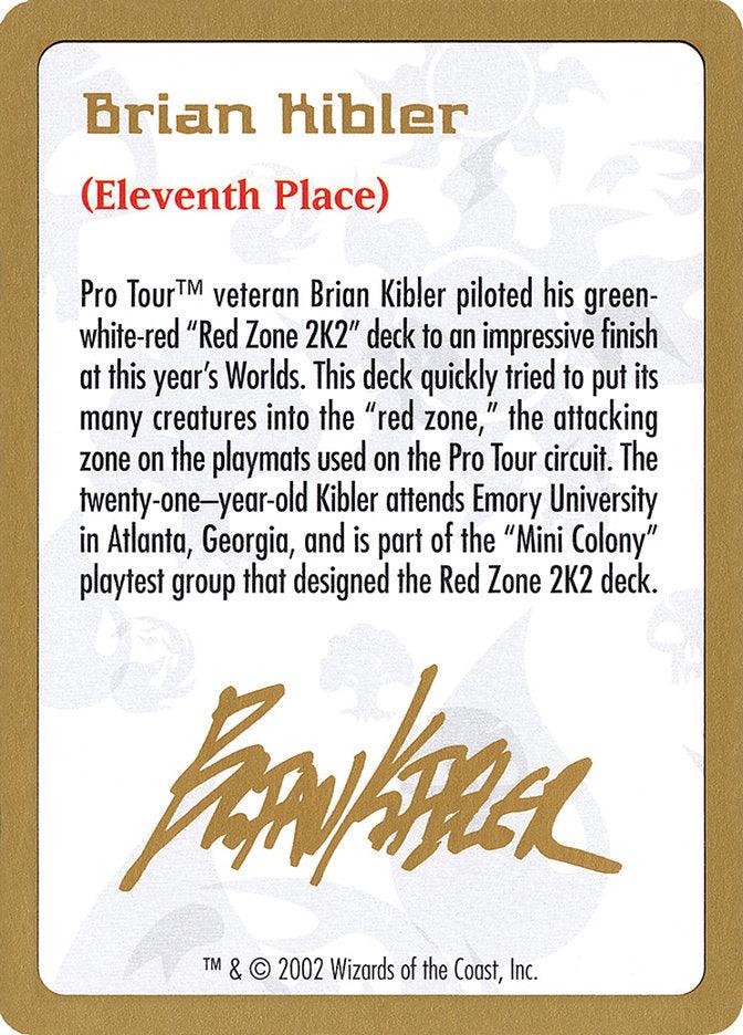 Brian Kibler Bio [World Championship Decks 2002] - Rocket TCG