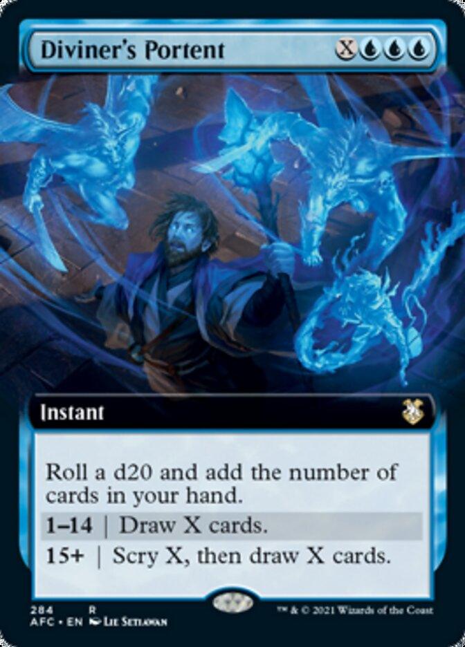 Diviner's Portent (Extended Art) [Dungeons & Dragons: Adventures in the Forgotten Realms Commander] - Rocket TCG