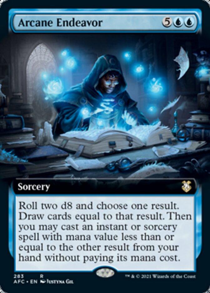 Arcane Endeavor (Extended Art) [Dungeons & Dragons: Adventures in the Forgotten Realms Commander] - Rocket TCG