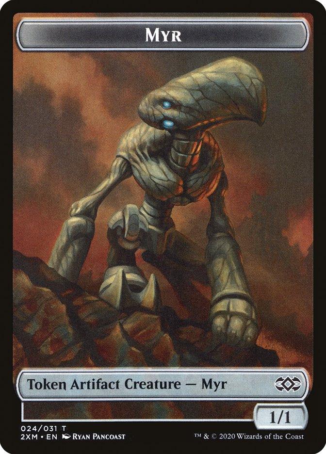 Clue // Myr (024) Double-sided Token [Double Masters Tokens] - Rocket TCG