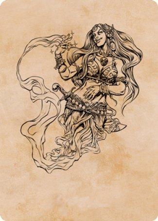 Djinni Windseer (Showcase) Art Card [Dungeons & Dragons: Adventures in the Forgotten Realms Art Series] - Rocket TCG