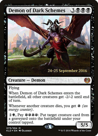 Demon of Dark Schemes [Kaladesh Prerelease Promos] - Rocket TCG