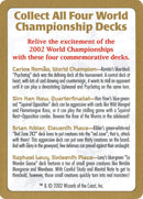 2002 World Championships Ad [World Championship Decks 2002] - Rocket TCG