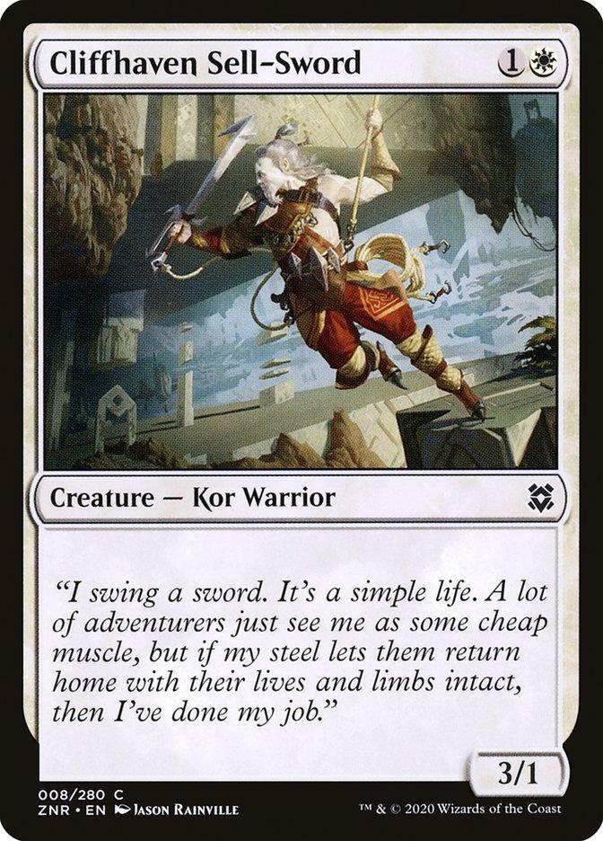 Cliffhaven Sell-Sword [Zendikar Rising] - Rocket TCG