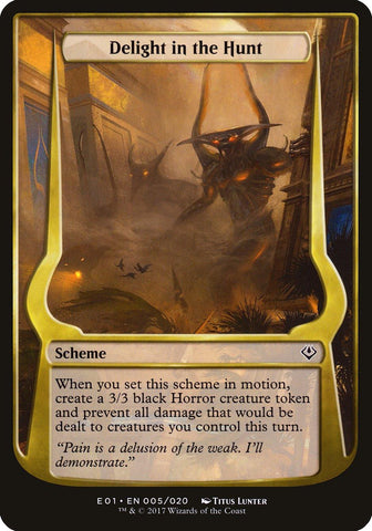 Delight in the Hunt (Schemes) [Archenemy: Nicol Bolas Schemes] - Rocket TCG