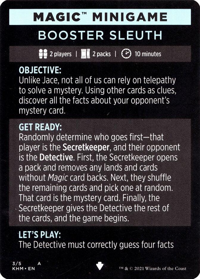 Booster Sleuth (Magic Minigame) [Kaldheim Minigame] - Rocket TCG