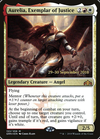 Aurelia, Exemplar of Justice [Guilds of Ravnica Prerelease Promos] - Rocket TCG