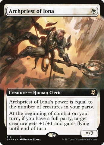 Archpriest of Iona (Extended Art) [Zendikar Rising] - Rocket TCG