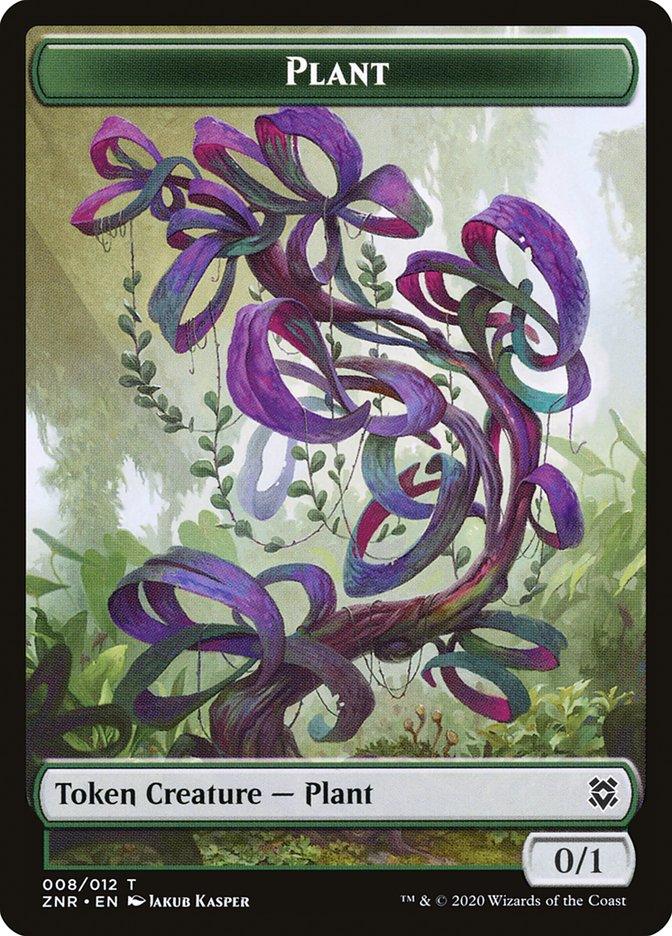 Cat // Plant Double-sided Token [Zendikar Rising Tokens] - Rocket TCG