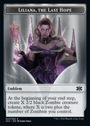 Liliana, the Last Hope Emblem // Spirit (002) Double-sided Token [Double Masters 2022 Tokens]