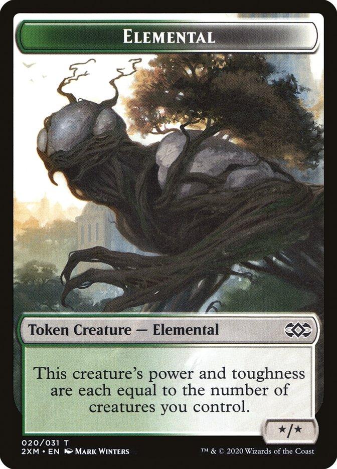 Clue // Elemental Double-sided Token [Double Masters Tokens] - Rocket TCG