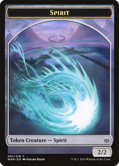 Dragon // Spirit Double-sided Token [Challenger Decks 2020 Tokens] - Rocket TCG