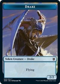 Drake // Hydra Double-sided Token [Zendikar Rising Tokens] - Rocket TCG