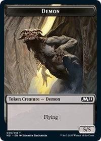 Demon // Dog Double-sided Token [Core Set 2021 Tokens] - Rocket TCG