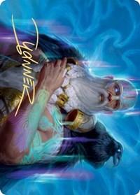 Alrund, God of the Cosmos Art Card (Gold-Stamped Signature) [Kaldheim Art Series] - Rocket TCG