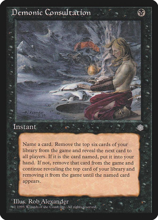 Demonic Consultation [Ice Age] - Rocket TCG