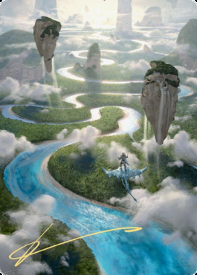 Clearwater Pathway Art Card (Gold-Stamped Signature) [Zendikar Rising Art Series] - Rocket TCG