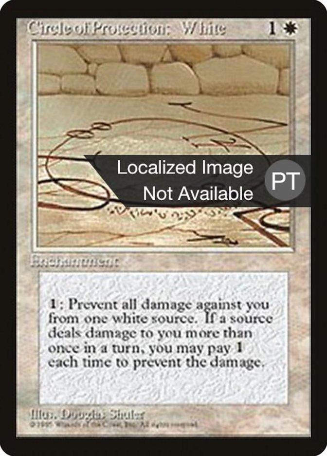 Circle of Protection: White [Fourth Edition (Foreign Black Border)] - Rocket TCG
