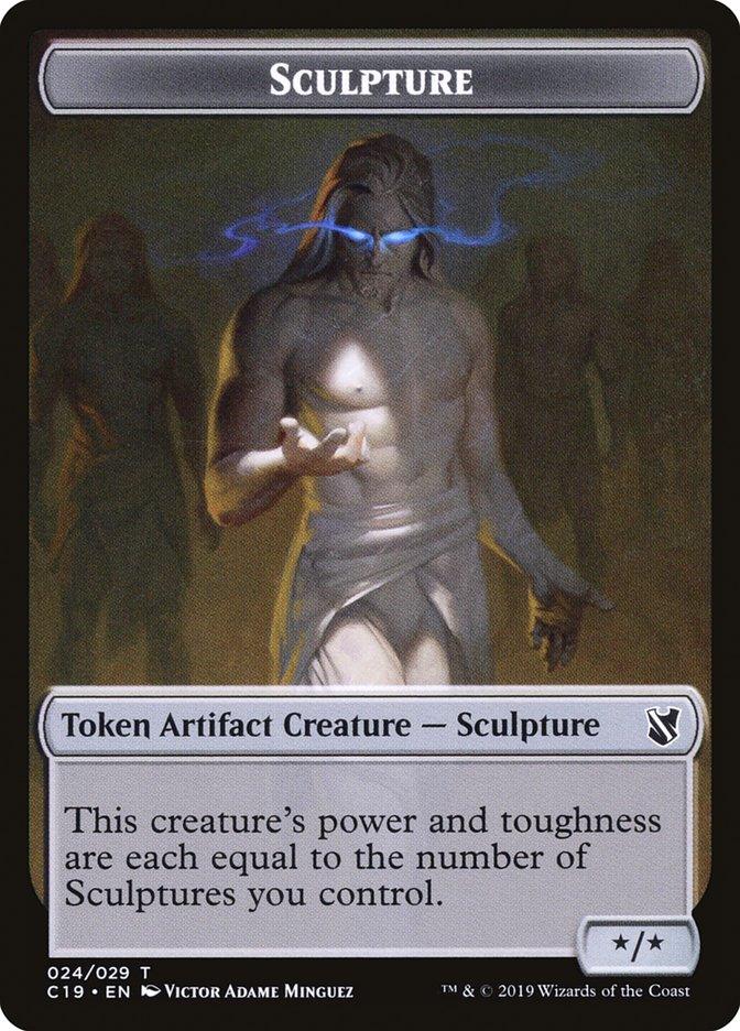 Bird (001) // Sculpture Double-sided Token [Commander 2019 Tokens] - Rocket TCG