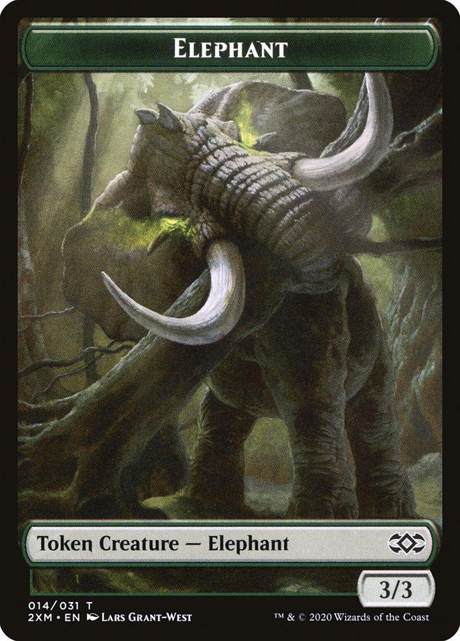 Angel // Elephant Double-sided Token [Double Masters Tokens] - Rocket TCG