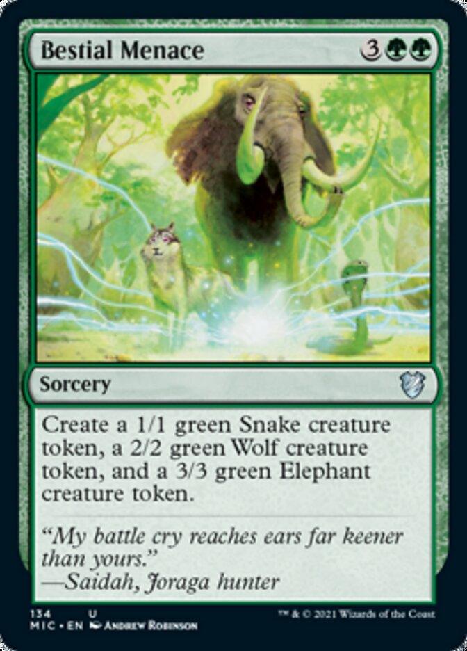 Bestial Menace [Innistrad: Midnight Hunt Commander] - Rocket TCG