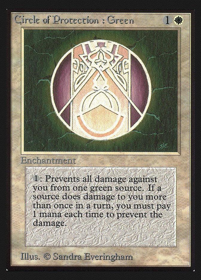 Circle of Protection: Green [Collectors' Edition] - Rocket TCG