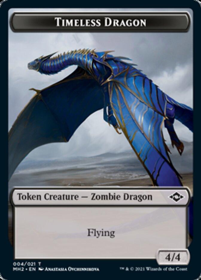 Clue Token (15) // Timeless Dragon Token [Modern Horizons 2 Tokens] - Rocket TCG