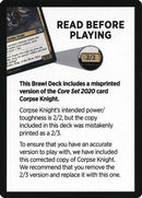 Corpse Knight Reminder Card (Knights' Charge Brawl Deck) [Core Set 2020 Tokens] - Rocket TCG