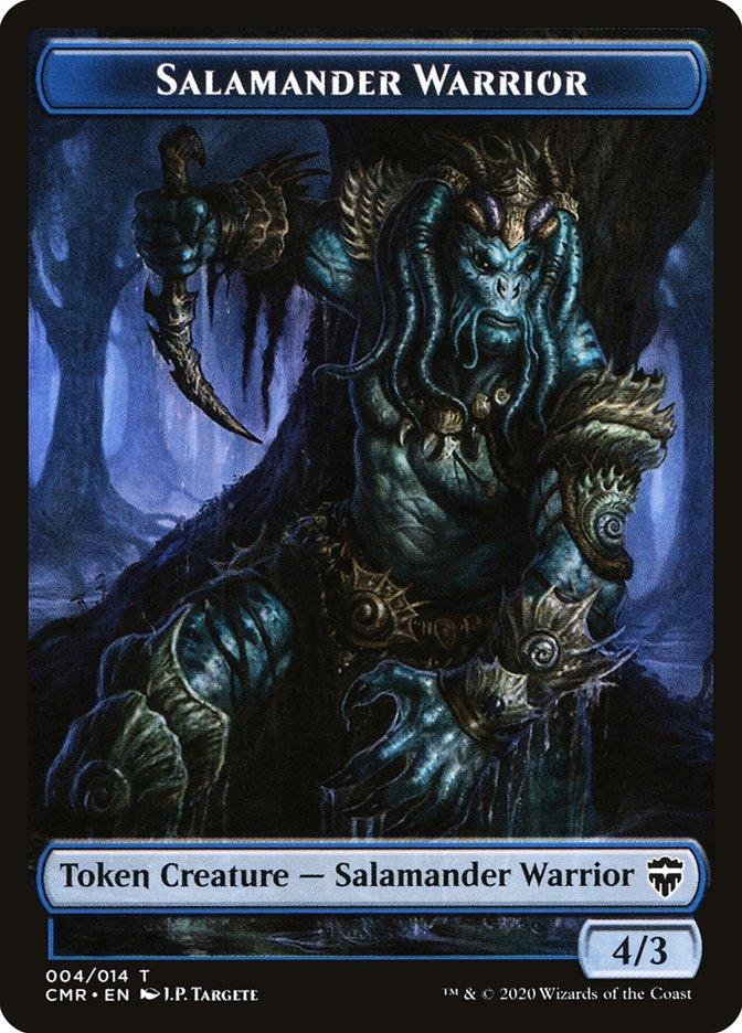 Angel // Salamander Warrior Token [Commander Legends Tokens] - Rocket TCG