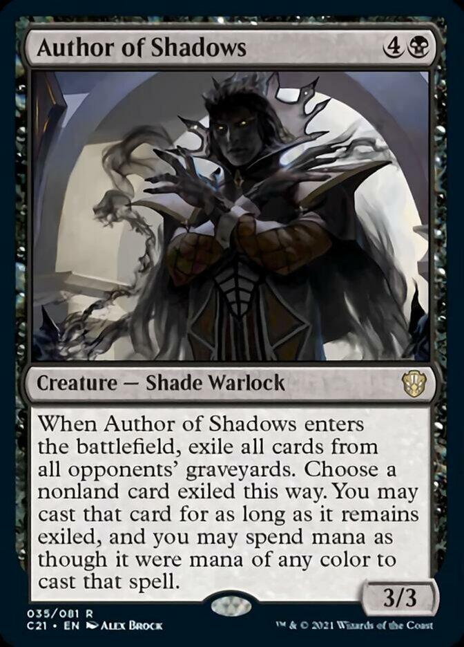 Author of Shadows [Commander 2021] - Rocket TCG
